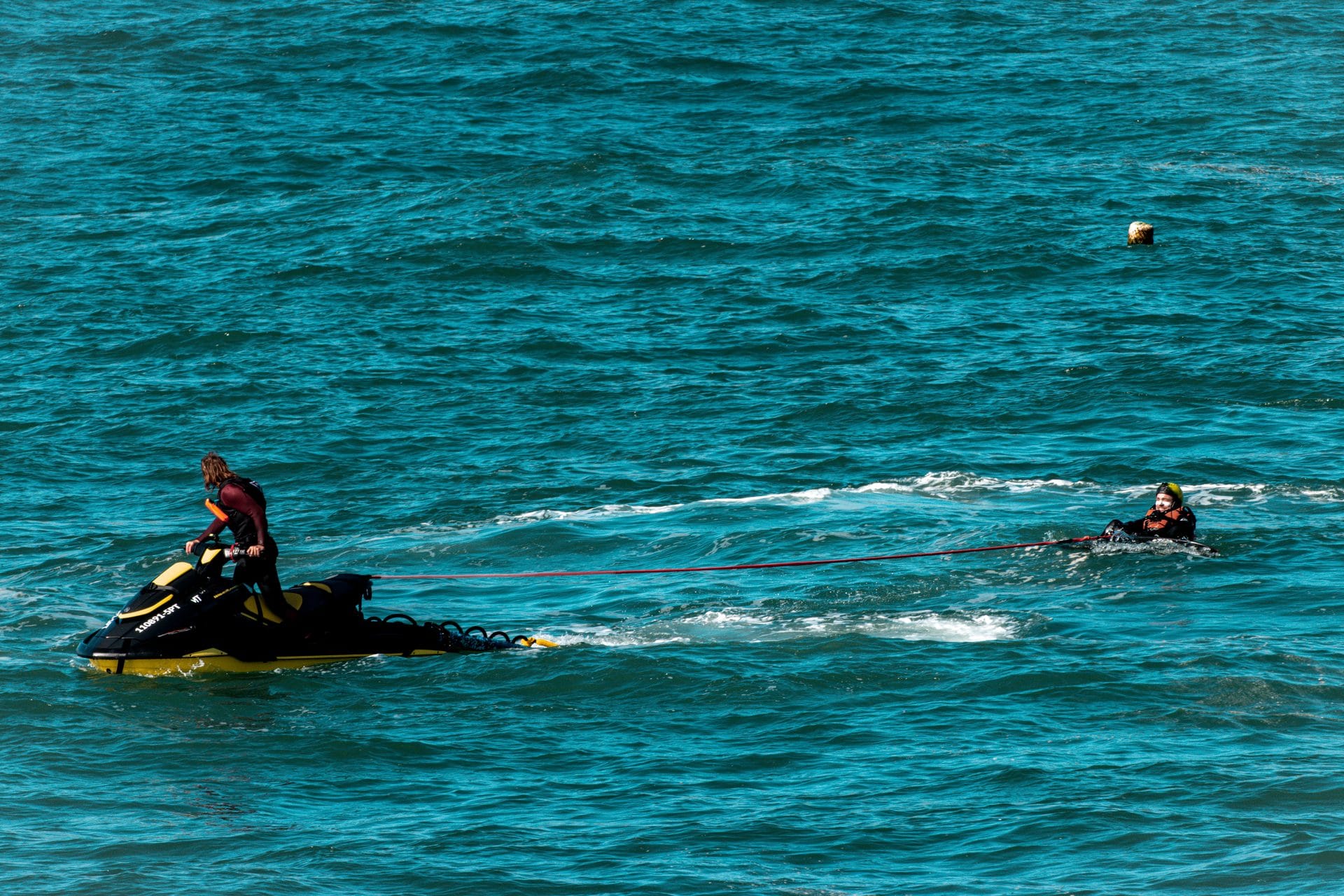 Tow-in rope work at Praia do Norte filmed for Galileo X-Plorer in Nazaré